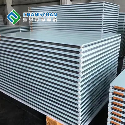مواد دیوار اتاق تمیز با عایق پلی اورتان 980/1080 میلی متر عرض