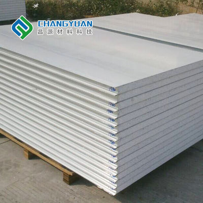 ورق ساندویچ 50 میلی متر تا 200 میلی متر برای سقف سازی سطح PVC / SMP / PVF
