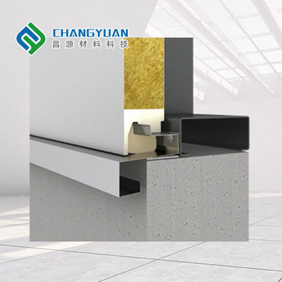 لبه اریب دار پانل فلزی دیوار پرده ای کم تعمیر و نگهداری