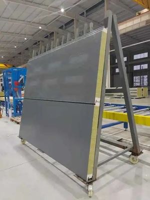 200mm ضخامت سیستم پنل ساندویچ دیواری ضد آتش برای ساختمان های بلند