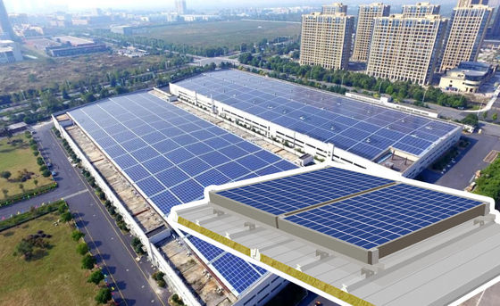 پانل سقف فتوولتائیک با عرض 1000 میلی متر و هسته پویا از پشم سنگی یا پشم شیشه ای پویا برای راه حل های انرژی پایدار